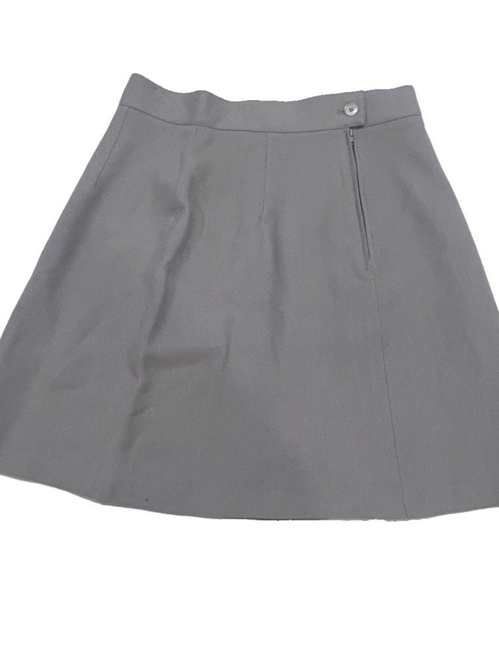 bebe Gray A-Line Skirt with Side Zip size 10